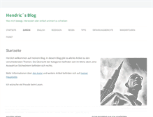 Tablet Screenshot of blog.hwws.de